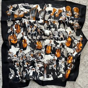 Concerto silk scarf